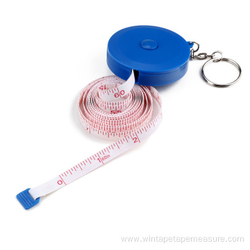 Keychain Retractable Blue Tape Measure